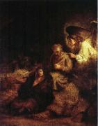 REMBRANDT Harmenszoon van Rijn, The Dream of St.Joseph